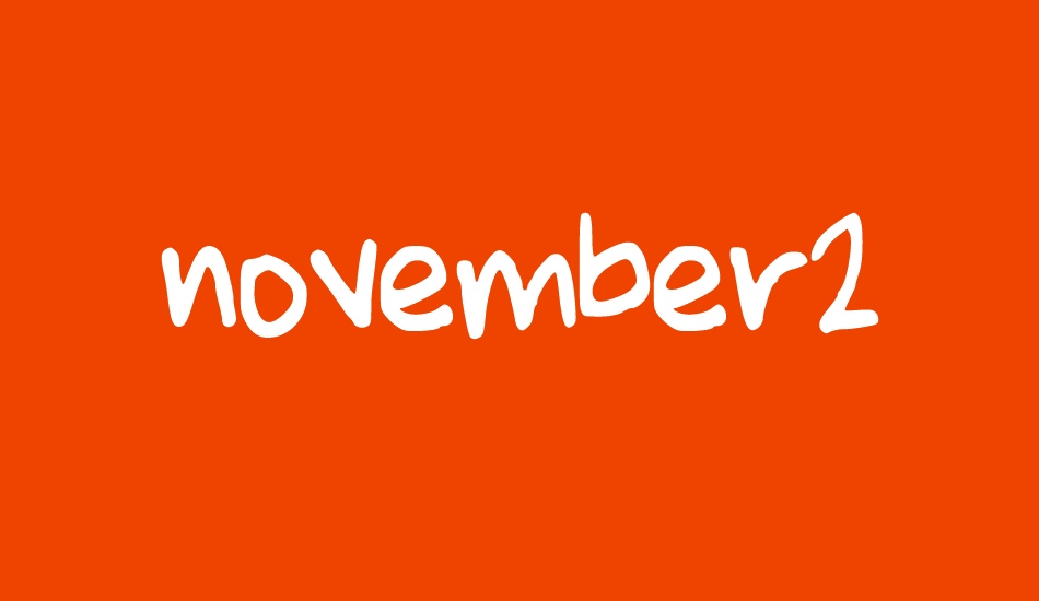 november2 font big