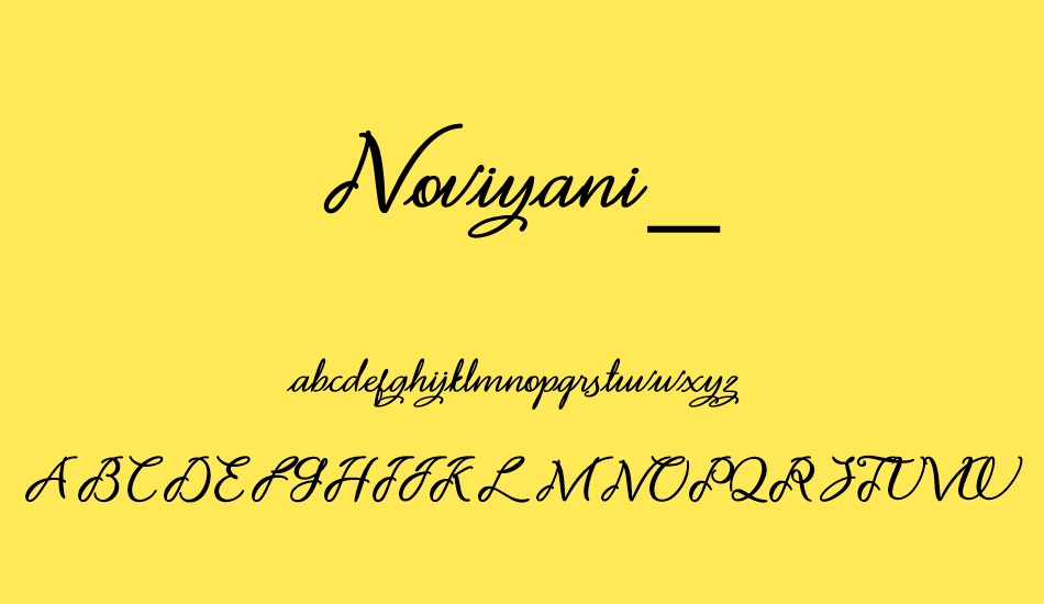 Noviyani_Demo font