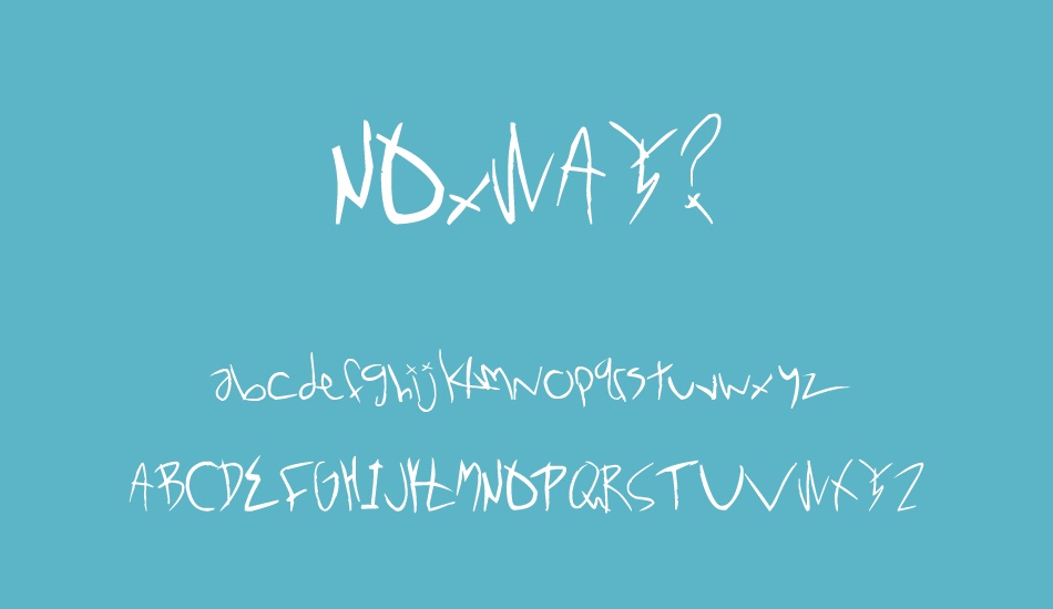 NOxWAY? font