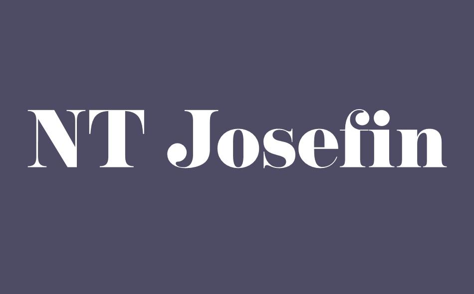 NT Josefine font big