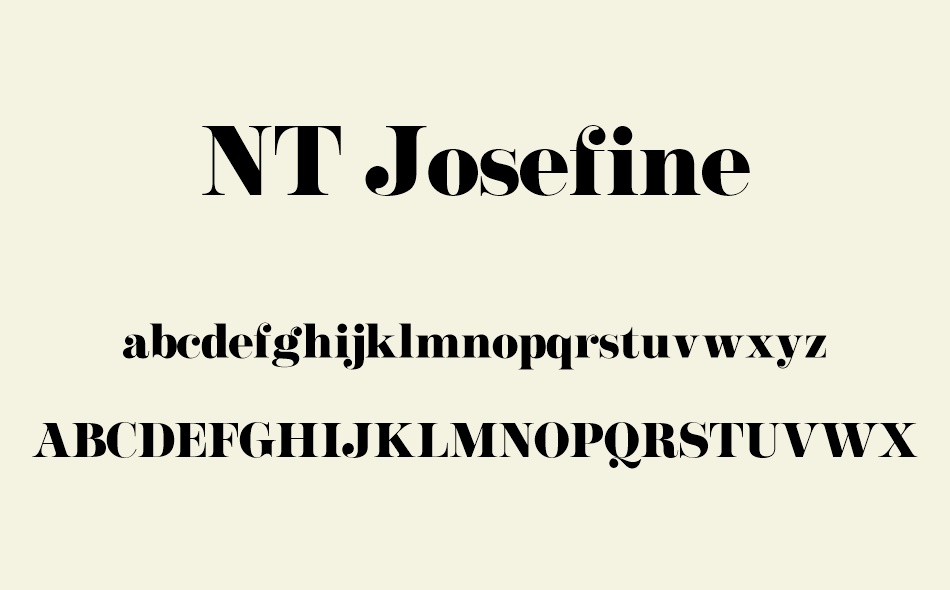 NT Josefine font