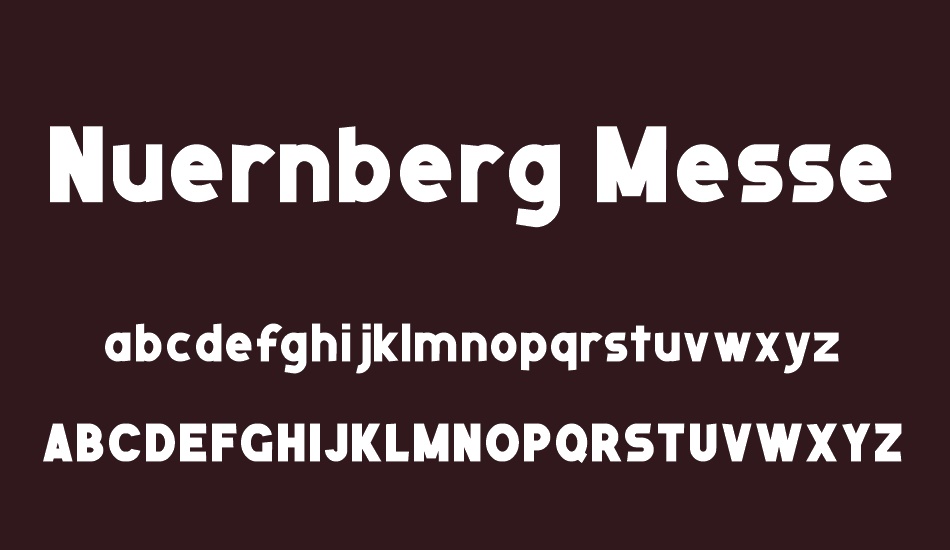 Nuernberg Messe font