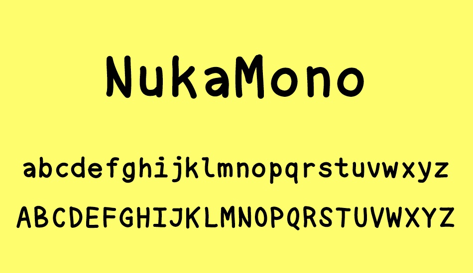 NukaMono font