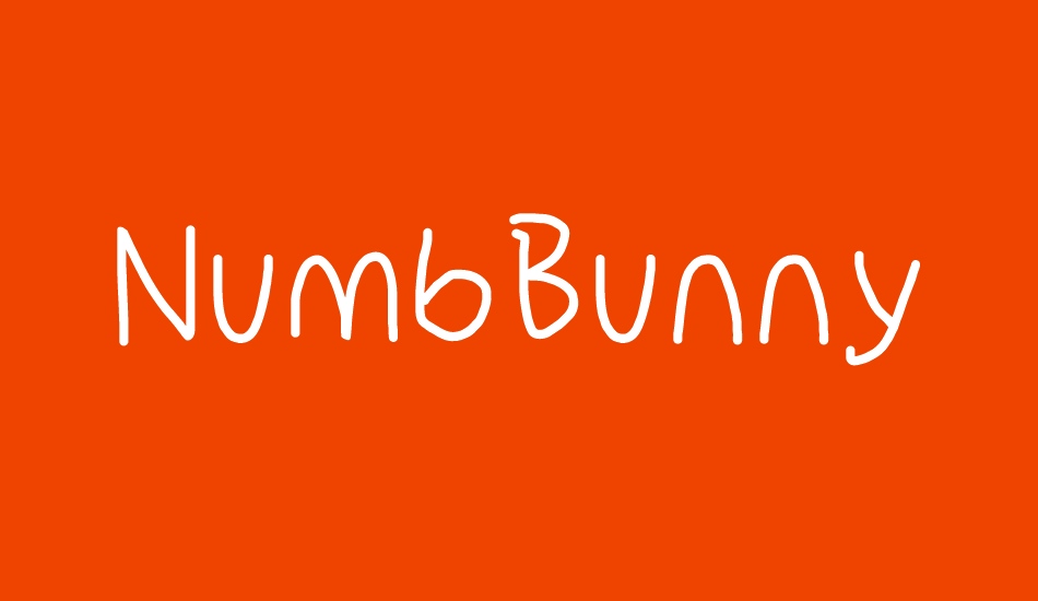 NumbBunny font big