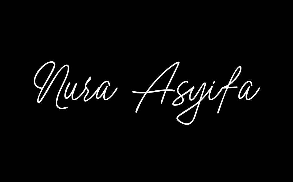 Nura Asyifa Free Font Nura Asyifa Free Font