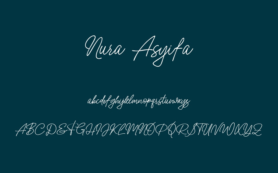 Nura Asyifa font