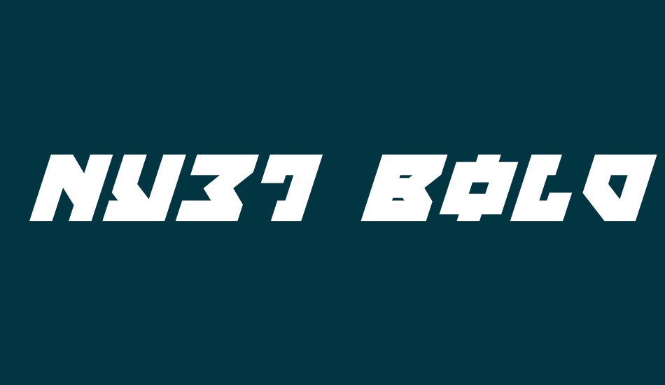 Nyet Bold Italic font big