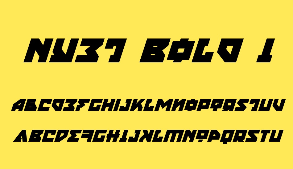 Nyet Bold Italic font