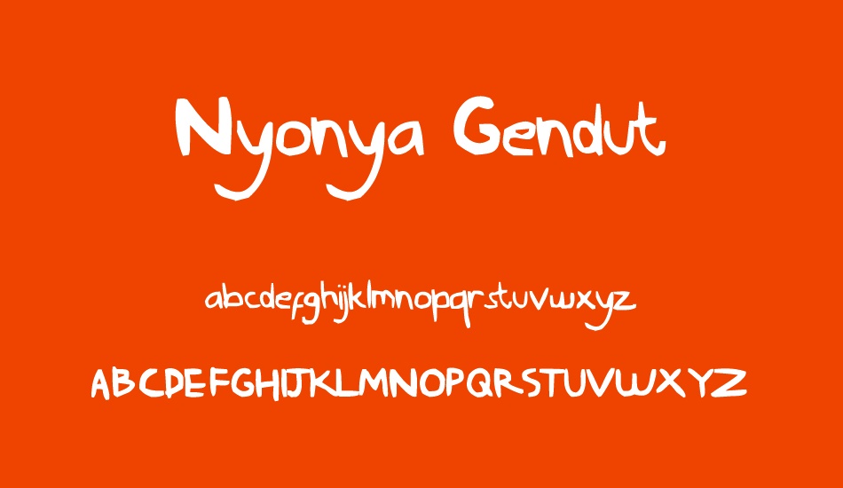 Nyonya Gendut font