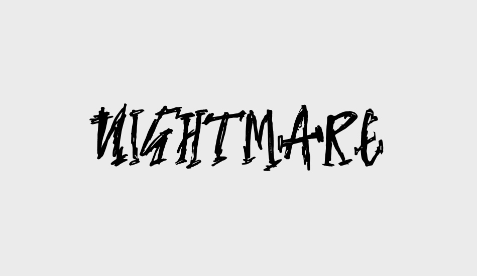 NIGHTMARE font big