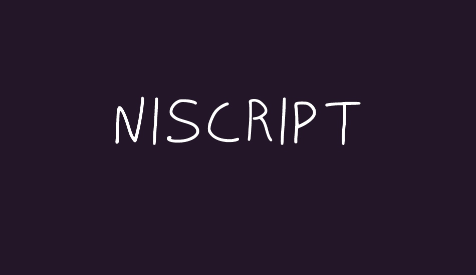 NISCRIPT font big