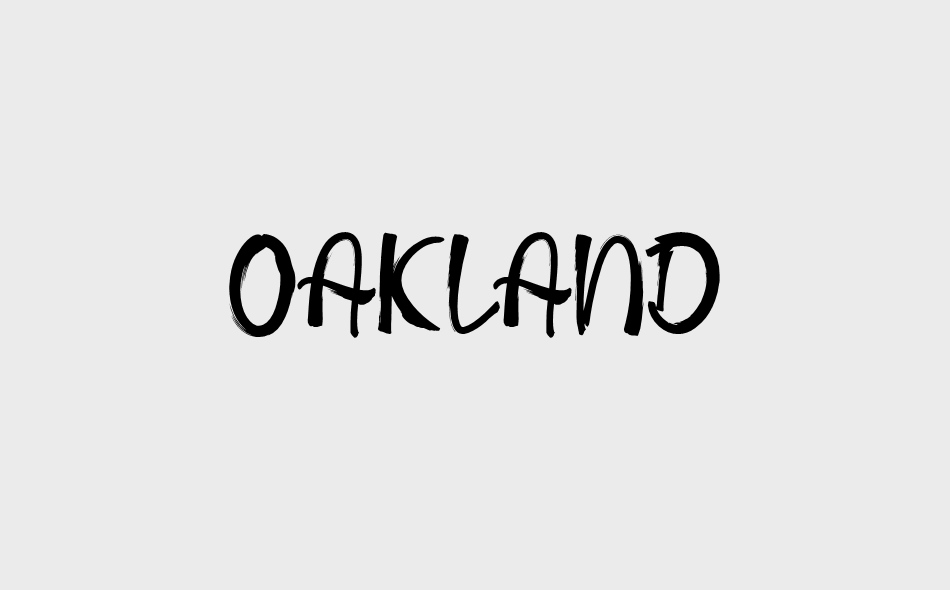 Oakland font big