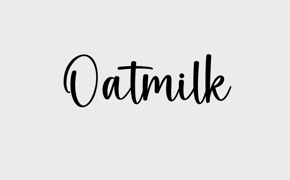 Oatmilk font big