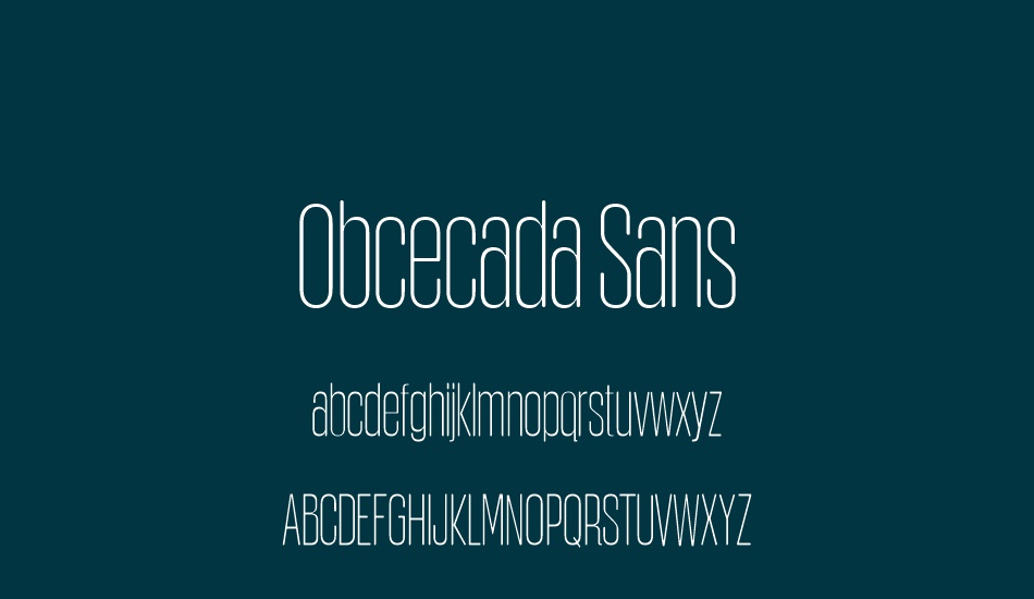 obcecada-sans font