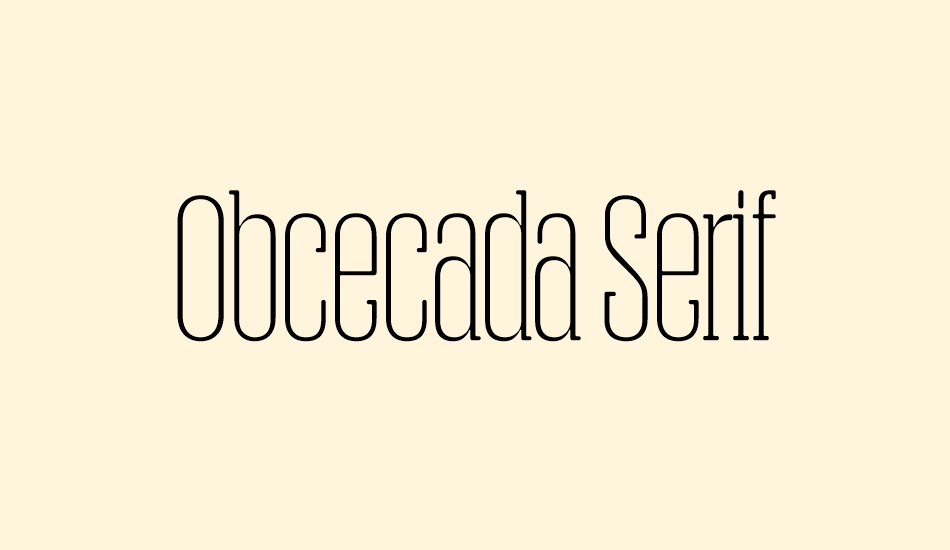 obcecada-serif font big