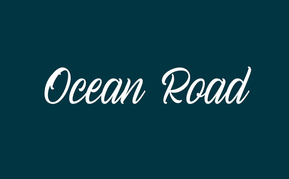 Ocean Road font big