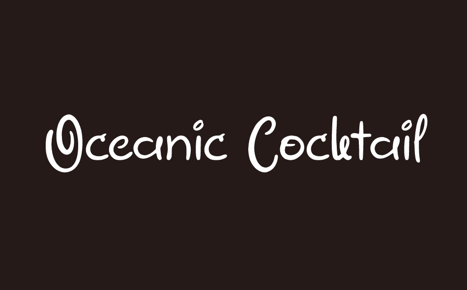 Oceanic Cocktail font big