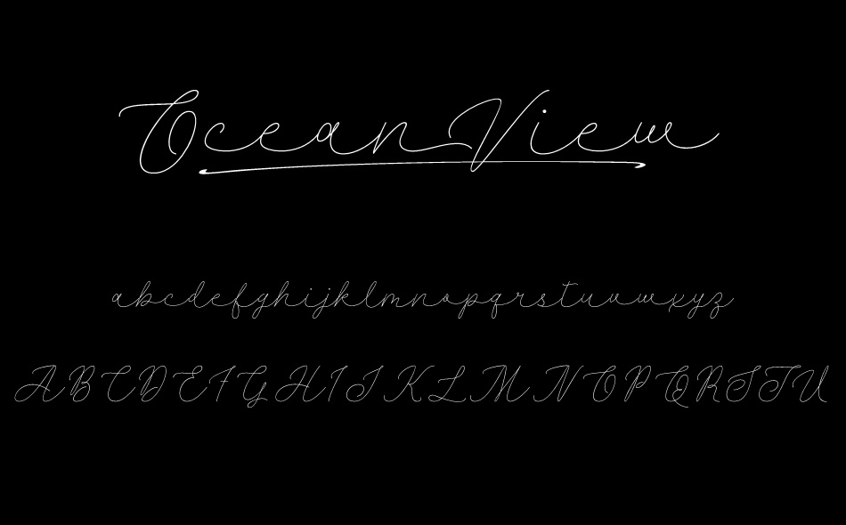 Ocean View font