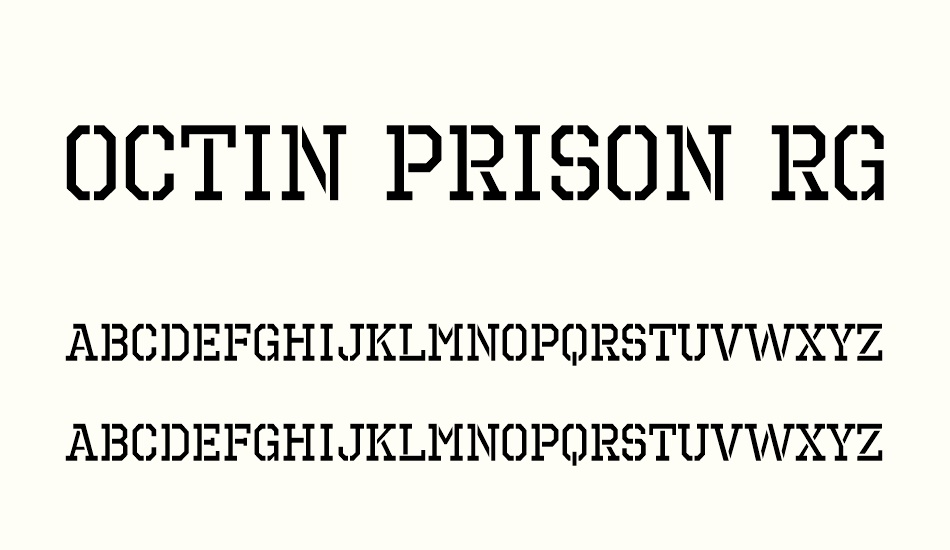 Octin Prison Free free font