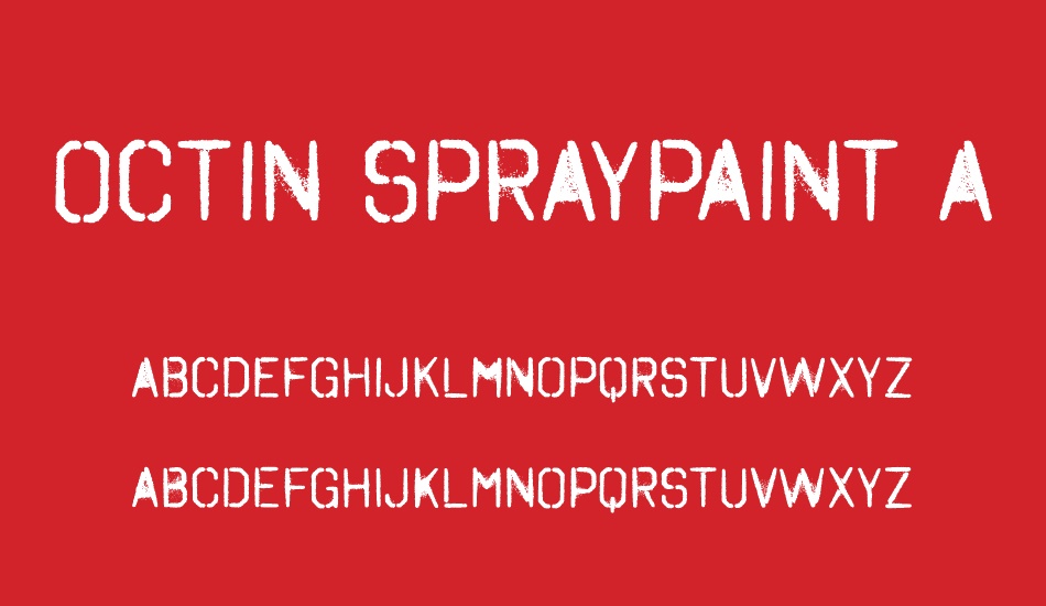 octin-spraypaint-a-rg font