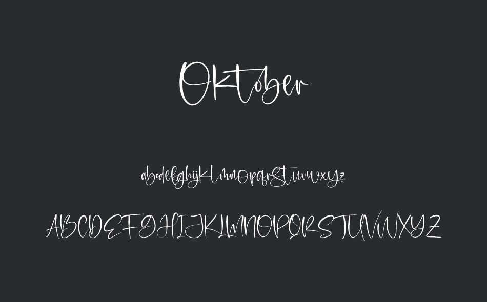 Oktober font