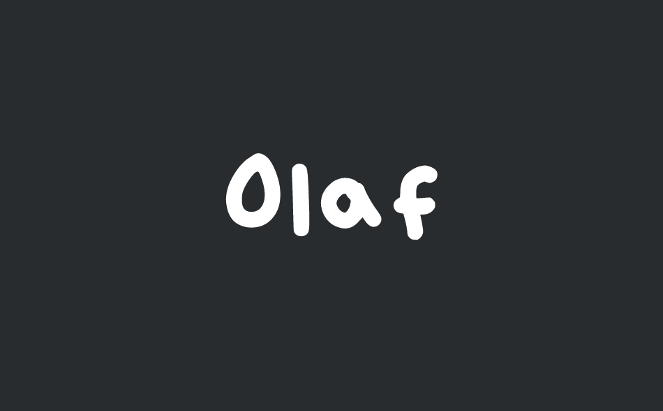 Olaf font big