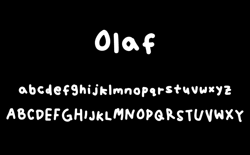 Olaf font