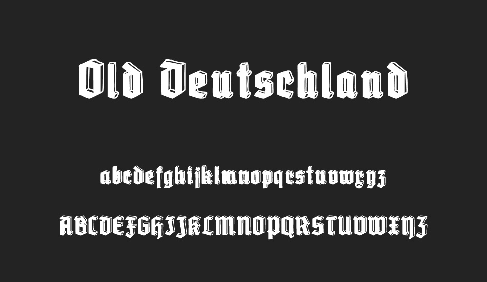 Old deutschland free font