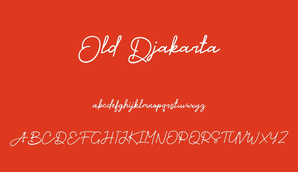 old-djakarta font