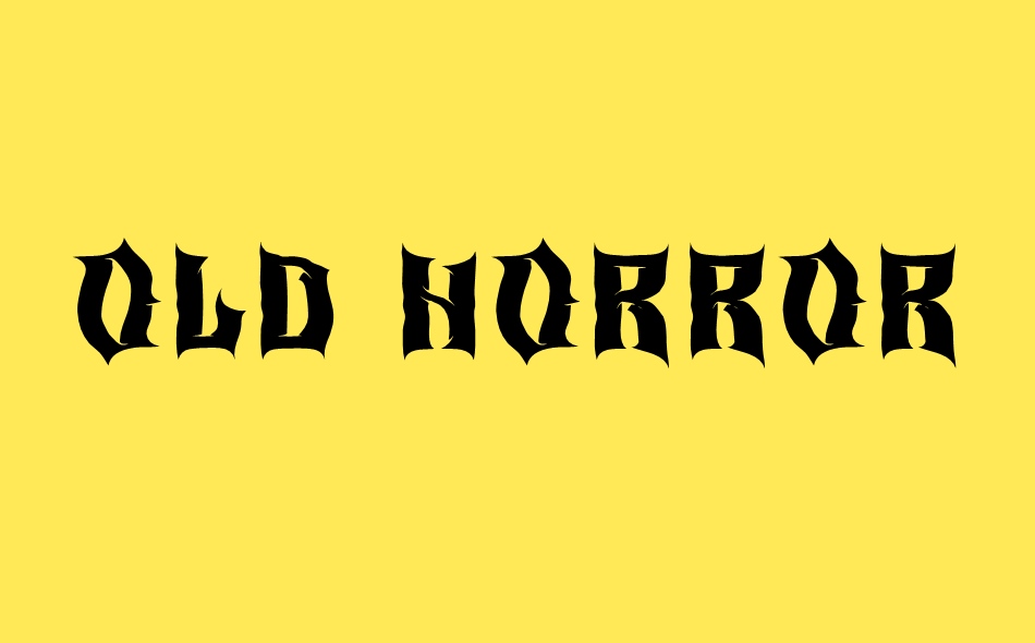 Old Horror Films font big