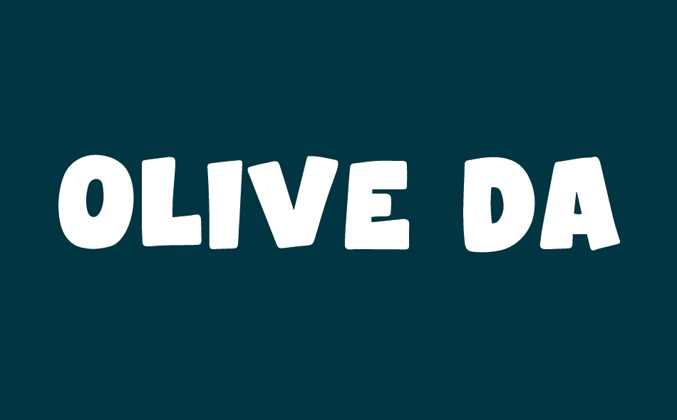 Olive Days font big