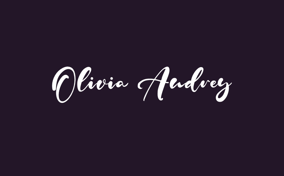 Olivia Audrey font big