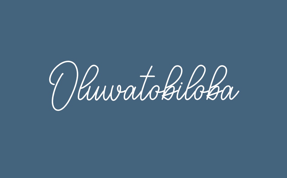 Oluwatobiloba font big