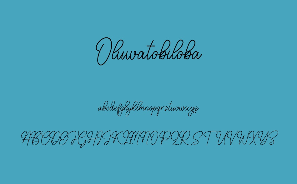 Oluwatobiloba font
