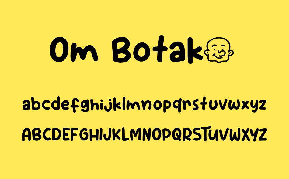 Om Botak font