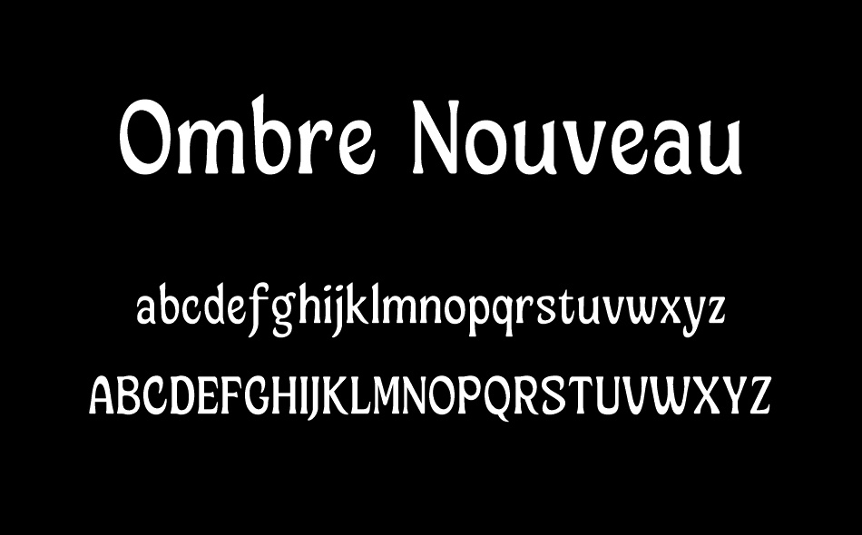 Ombre Nouveau font