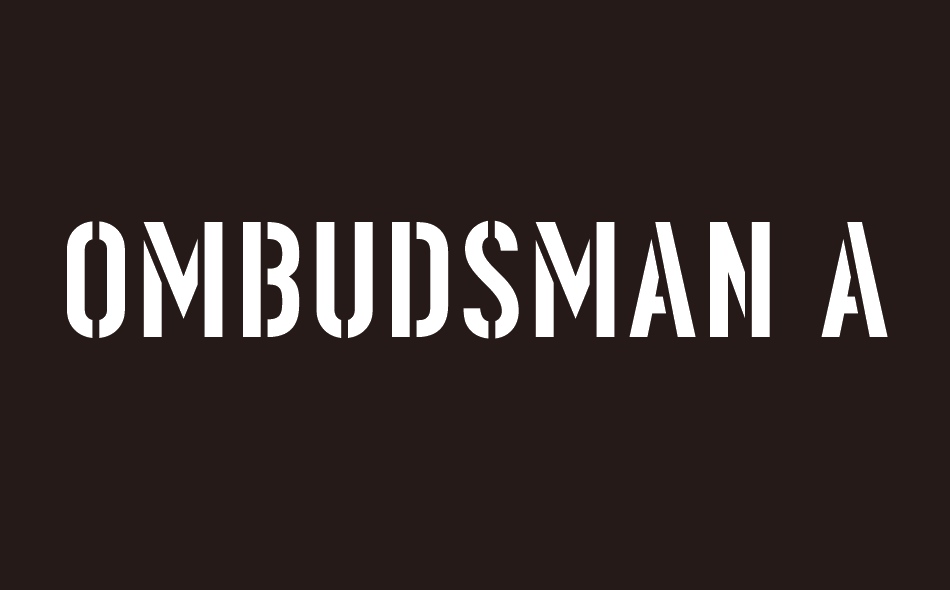 Ombudsman Alternate font big