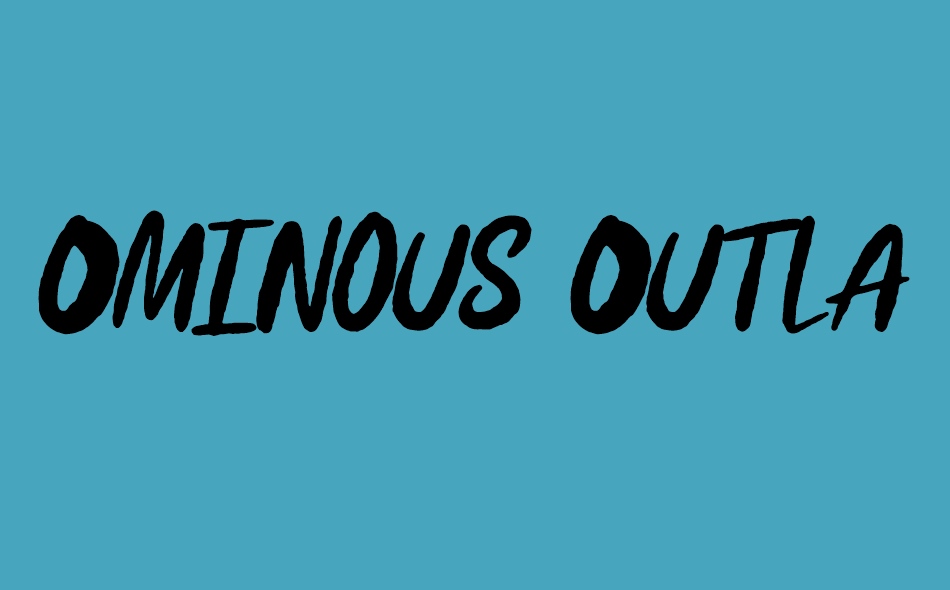 Ominous Outlaw font big