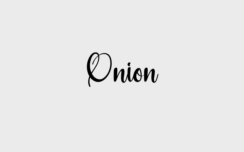 Onion font big