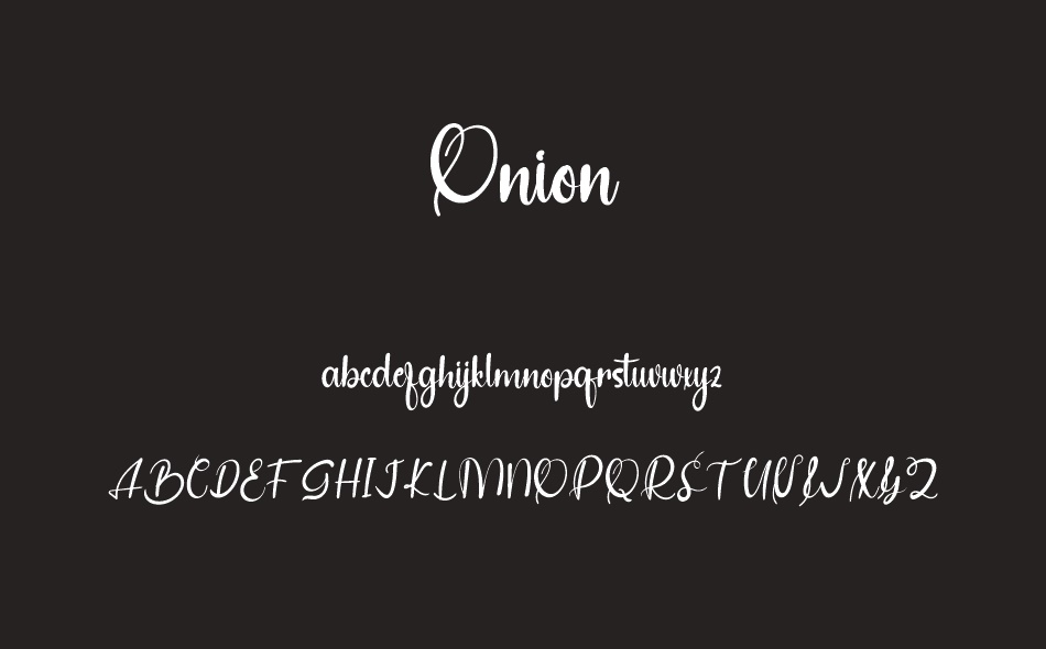 Onion font