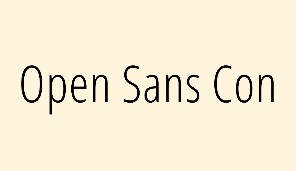 open-sans-condensed-light font big