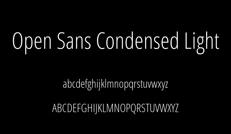 open-sans-condensed-light font