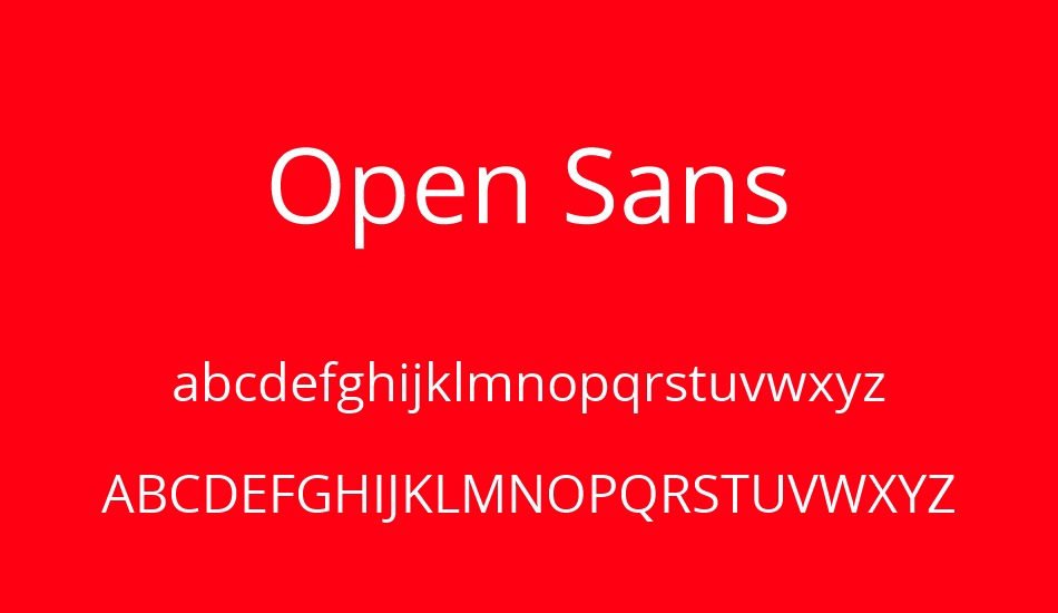 open-sans font