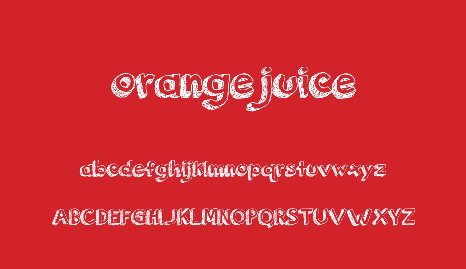 orange-juice font