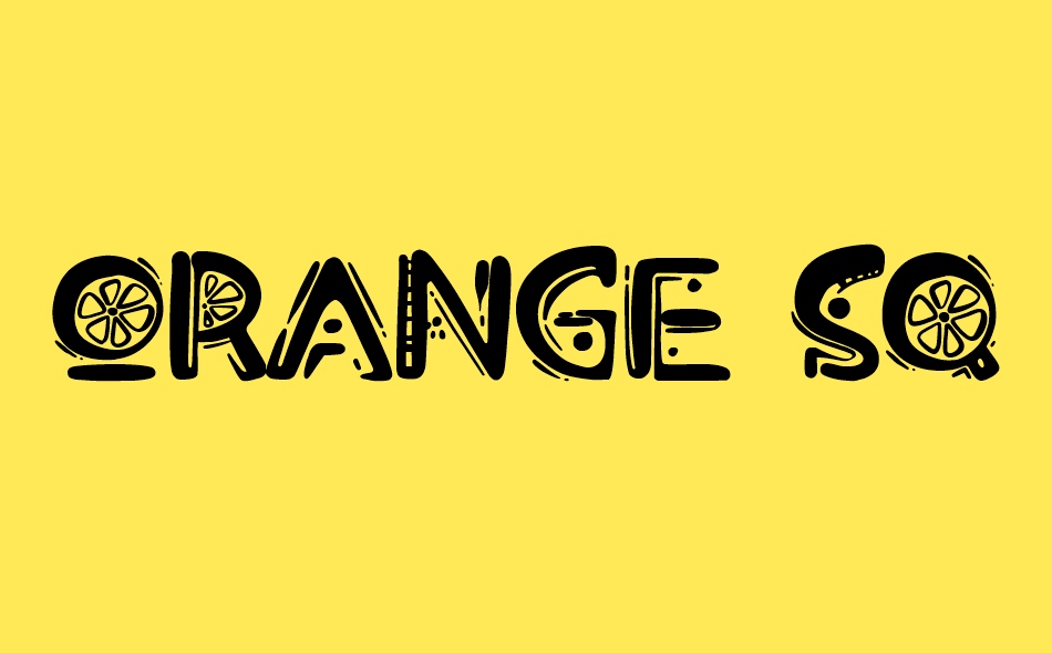 Orange Squash font big