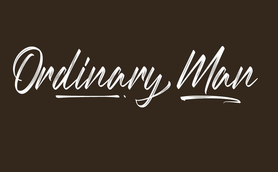 Ordinary Man font big