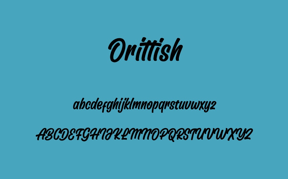 Orittish font