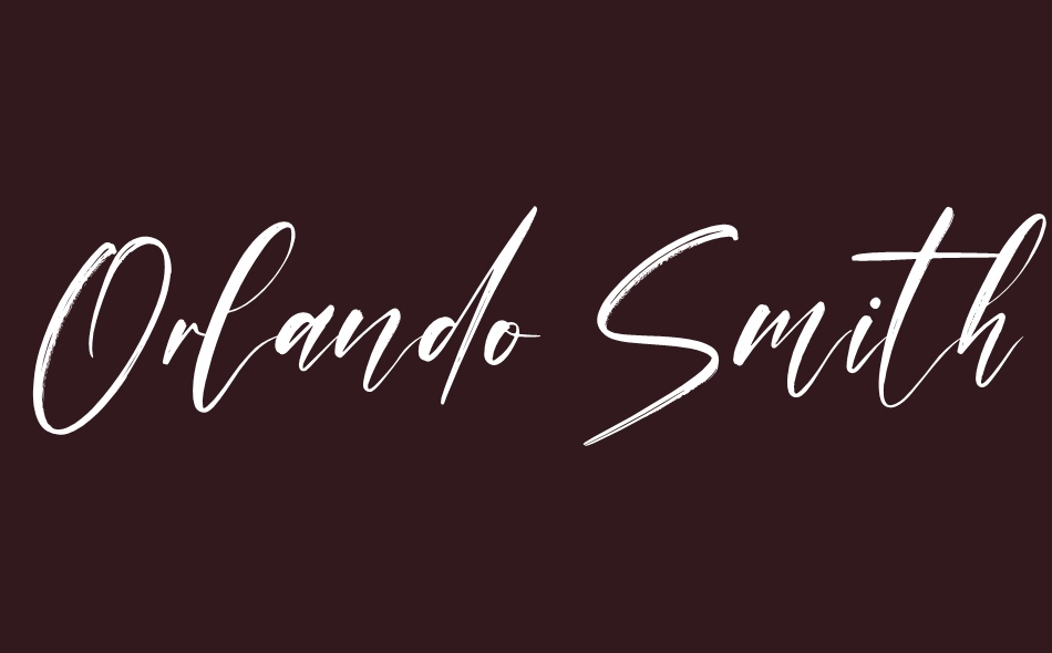 Orlando Smith font big