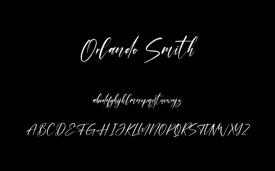Orlando Smith font
