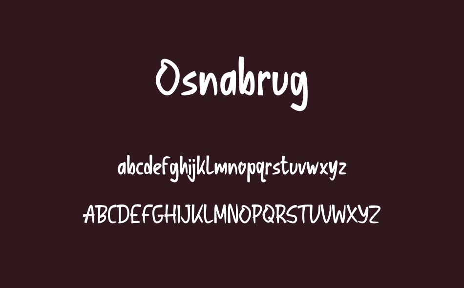 Osnabrug font